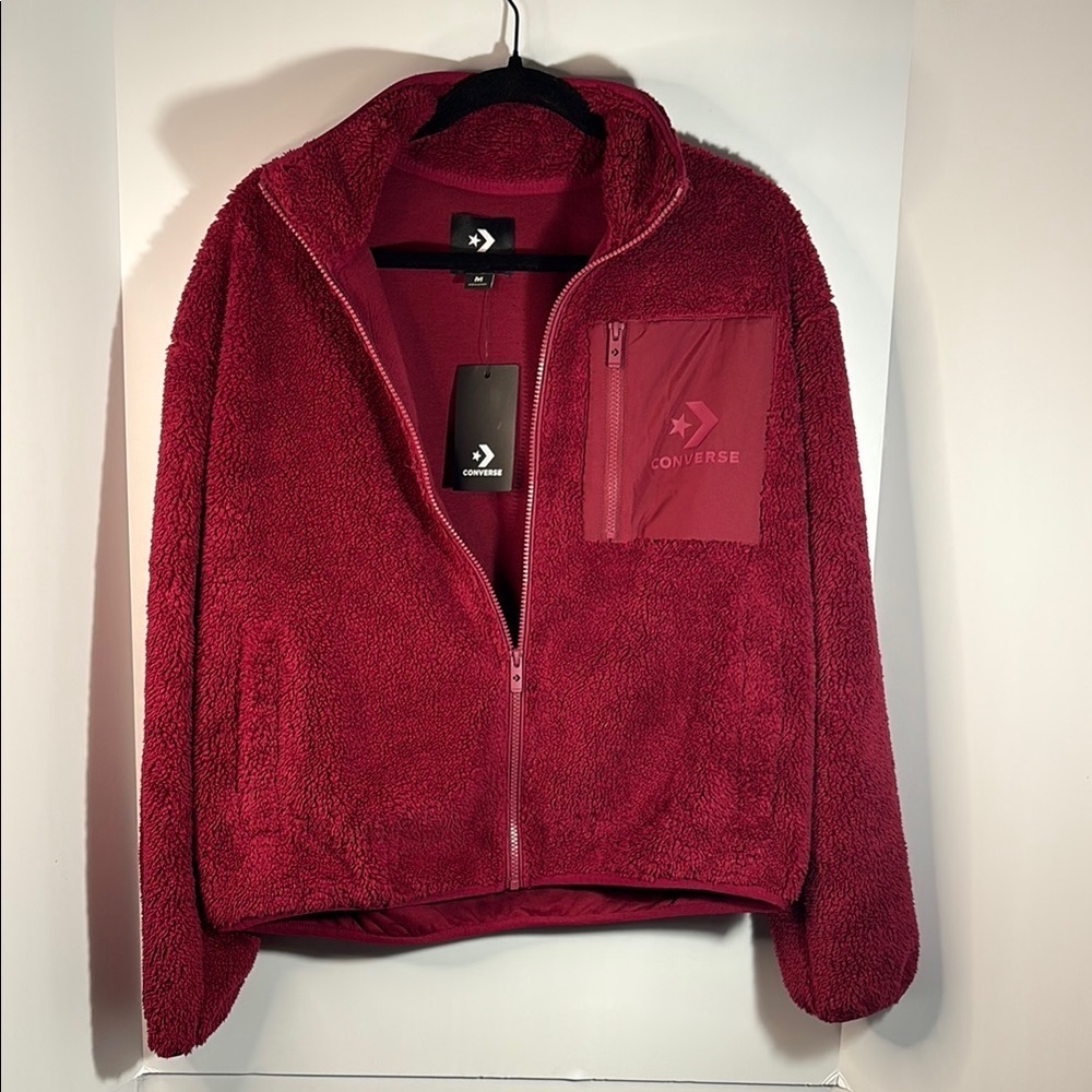 Converse Burgundy Fleece Jacket